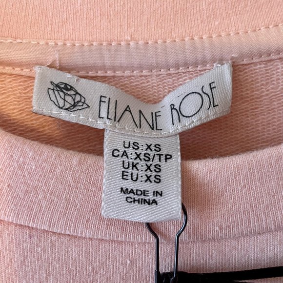 🔥 Eliane Rose | Pink Long-Sleeved Sweatshirt Shift Dress XS NWT - Picture 4 of 10